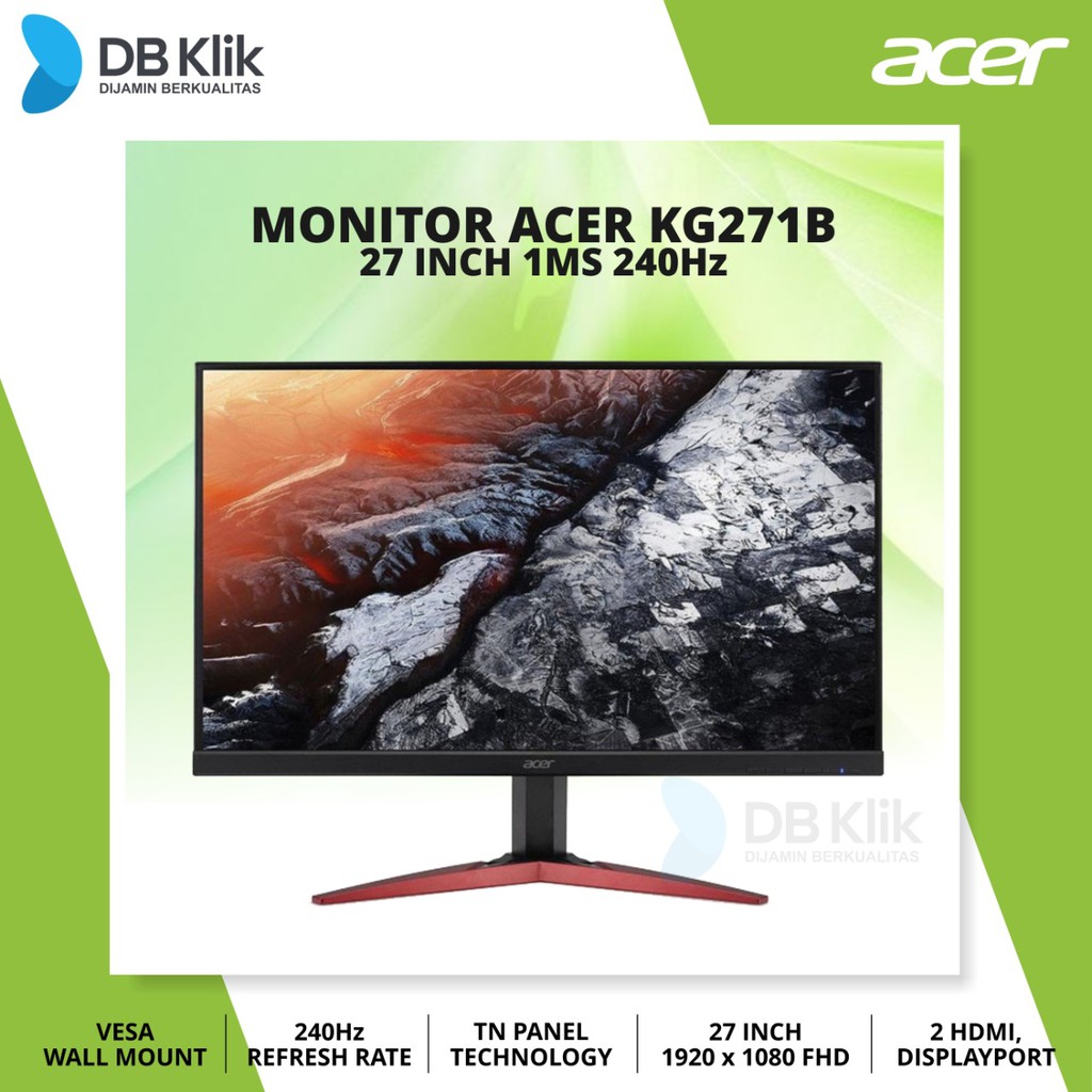 Monitor Gaming Acer KG271B 27 Inch 1ms 240Hz