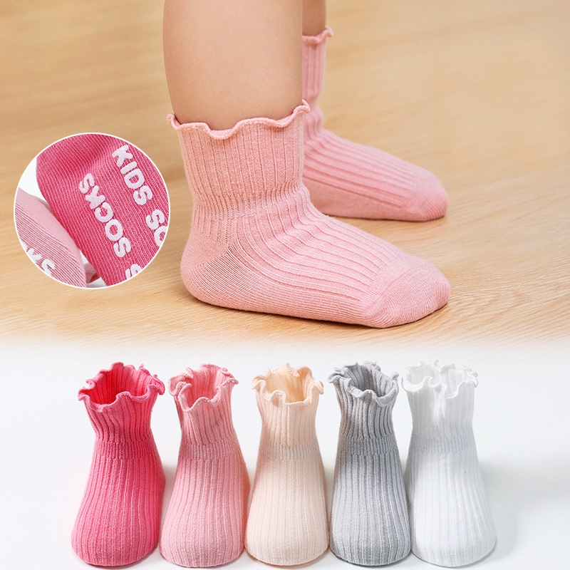 Kaos Kaki Polos Set 3pcs - Baby Kids Socks