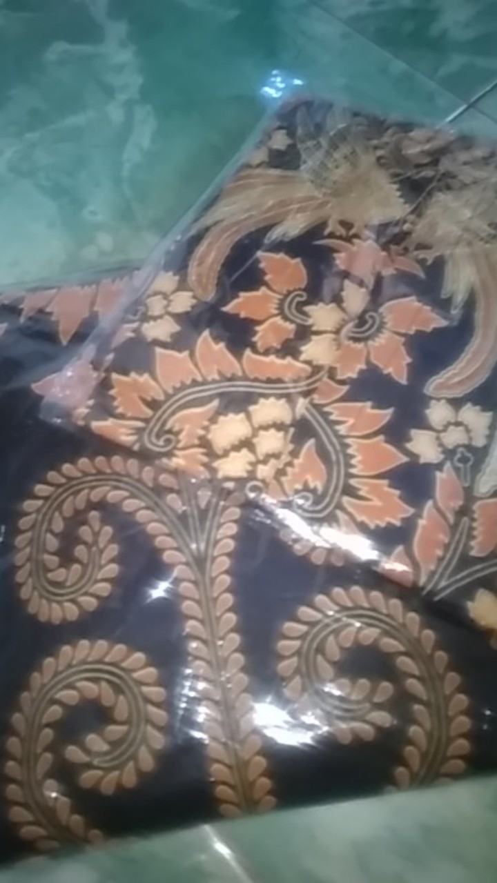 Batik Couple Keluarga Sania Ruffle Ori Ndoro Jowi Dnt Motif Pari Ngadek