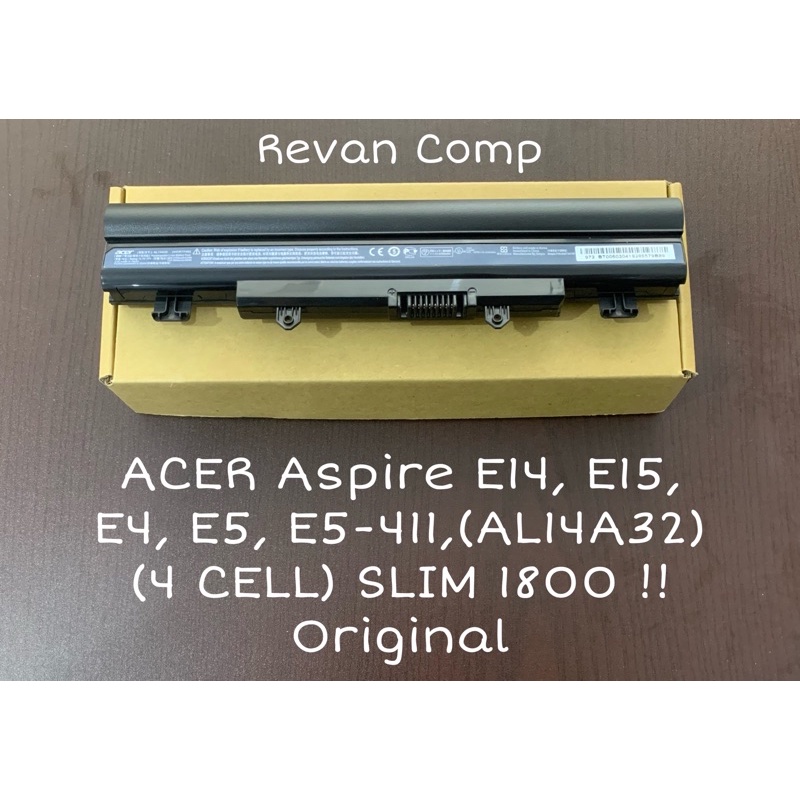Baterai ACER Aspire E14, E15, (AL14A32) (4 CELL) SLIM 1800  original