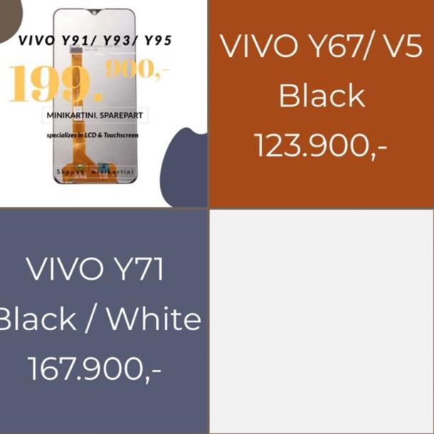 Kode Lcd Touchscreen Fullset Vivo Y12 15 17 Y67 V5 V5s Y71 Y81 Y83 Y91 Y93 Y95 V7 Shopee Indonesia