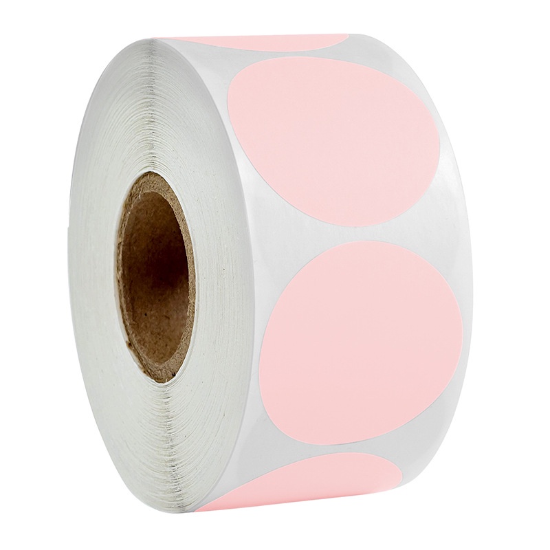 

50pcs Pink Color Seal Round Sticker Stiker Bulat untuk Online Shop Packing Label Sticker Packaging Seal Segel