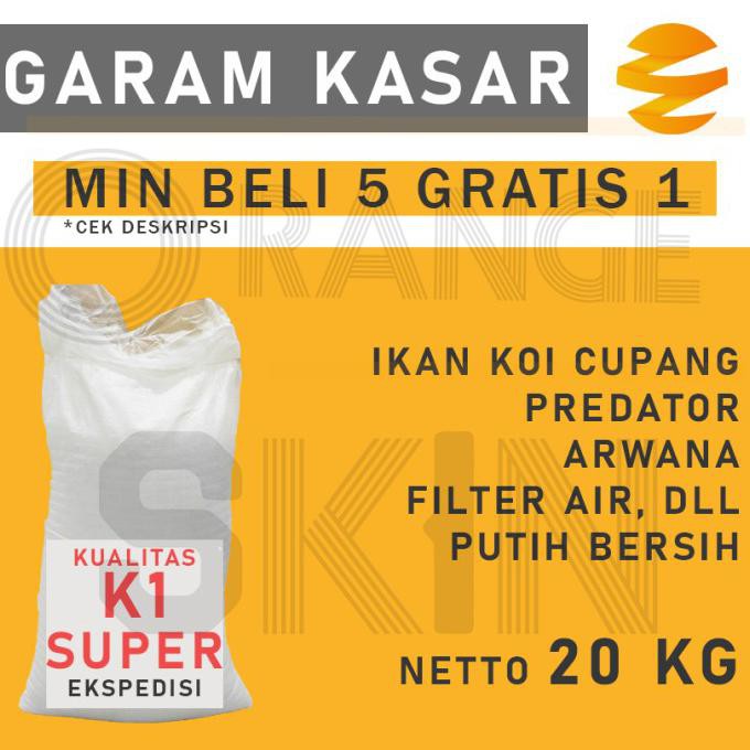 

Garam Krosok / Garam Kasar / Garam Ikan Super Fine 20 Kg