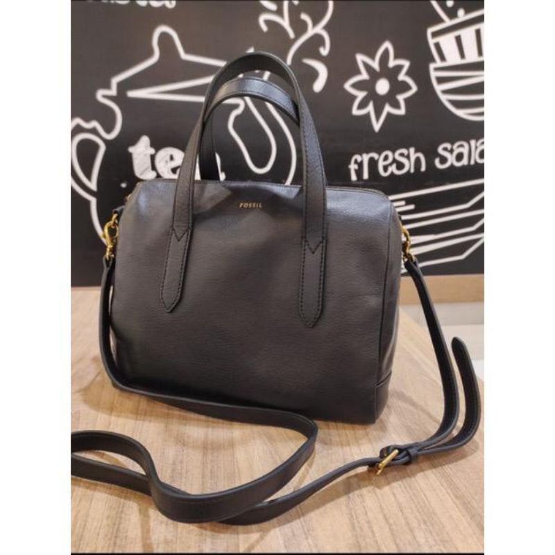 Preloved Tas Fossil Original Sidney Satchel Navy