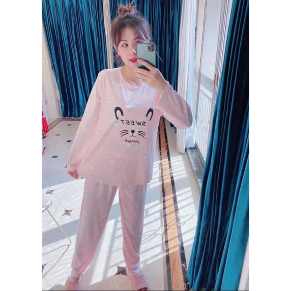 Setelan celana wanita kaos import