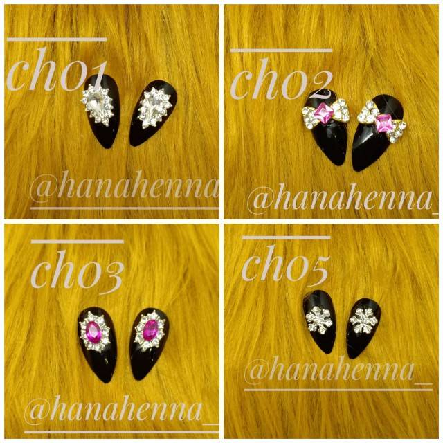 

Isi 2 charm bahan metal untuknail art