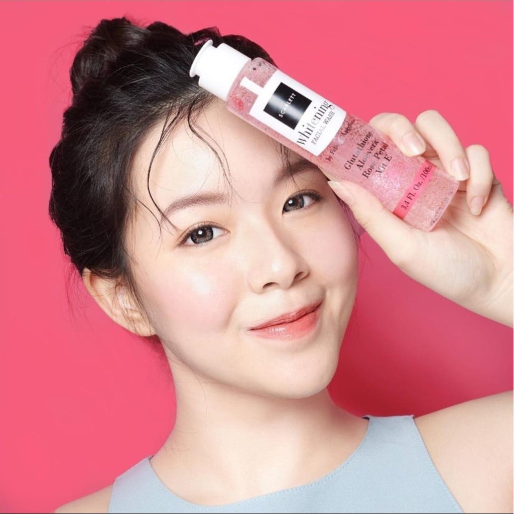 SCARLETT Whitening Facial Wash Normal &amp; Oily Skin Semua Jenis Kulit Original by Felicya Angelista