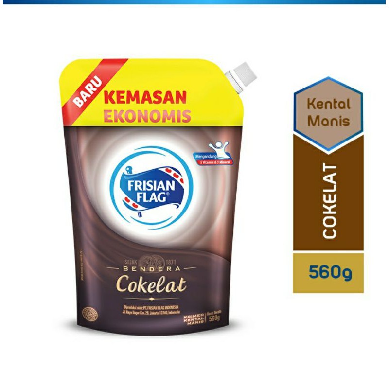 

Frisian flag kental manis pouch Coklat 545 g