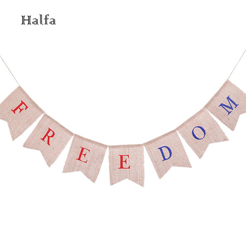 Hl Banner Bendera Bunting Desain Hari Kemerdekaan Amerika Untuk