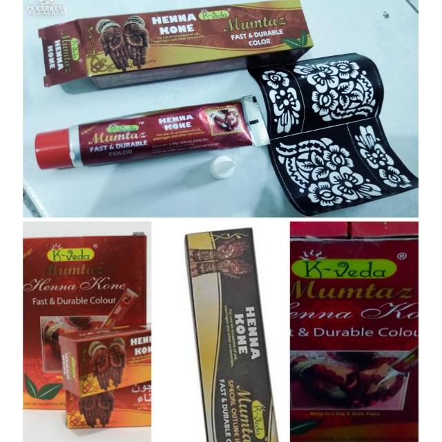 Henna maroon/ hitam Pasta mumtaz k-veda/ hena maron 30gr (baca diskripsi)