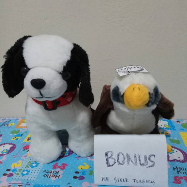 Boneka anjing boneka burung
