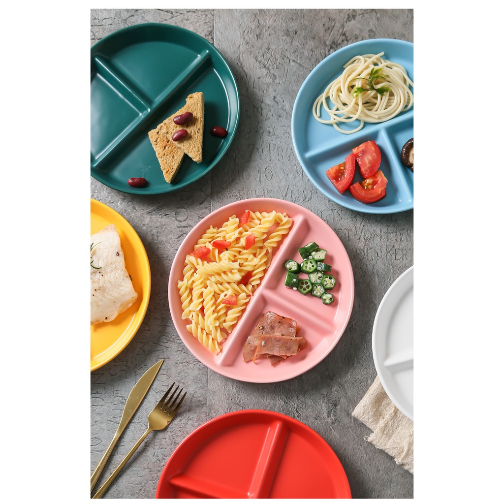 PP 28 Piring Keramik Skat Matte Porselin Piring datar Bulat Japan Korea Western Style Impor-1