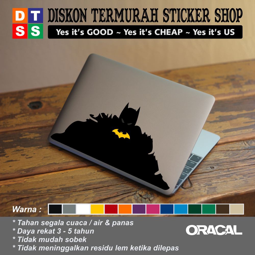Sticker Aksesoris Laptop Apple Macbook Batman 13