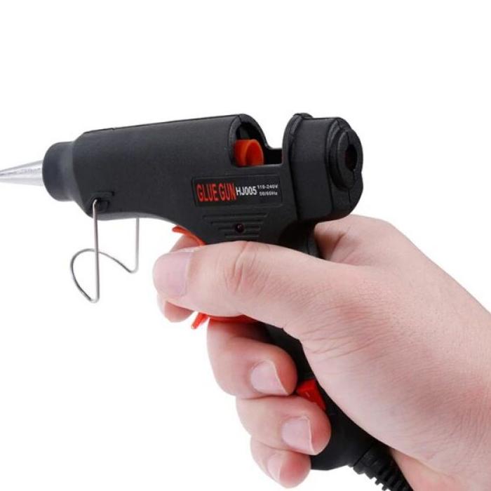 Terbaik Alat Lem Tembak / Glue Gun Kecil 7mm 20 watt Switch ON-OFF Merk Origin Melt Karya DIY Hamper