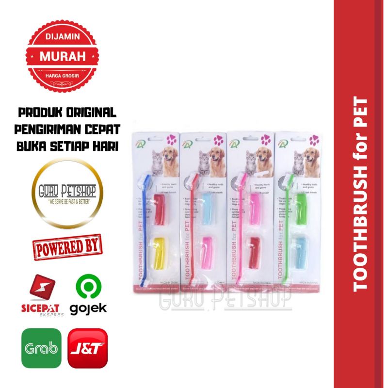 Toothbrush Set For Pets / Sikat Gigi Set Kucing Anjing / Chiro