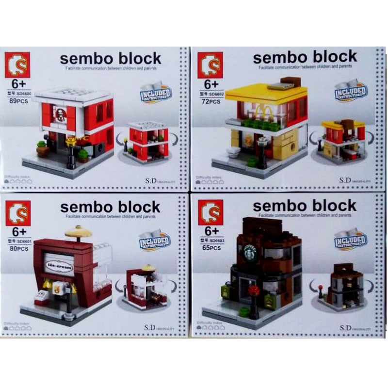 Sembo Block SD6600-03 Minifigure Set Isi 4