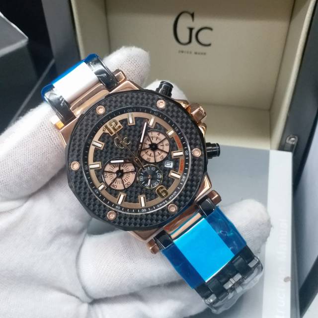 GUESS COLLECTION JAM TANGAN PRIA ELAGAN