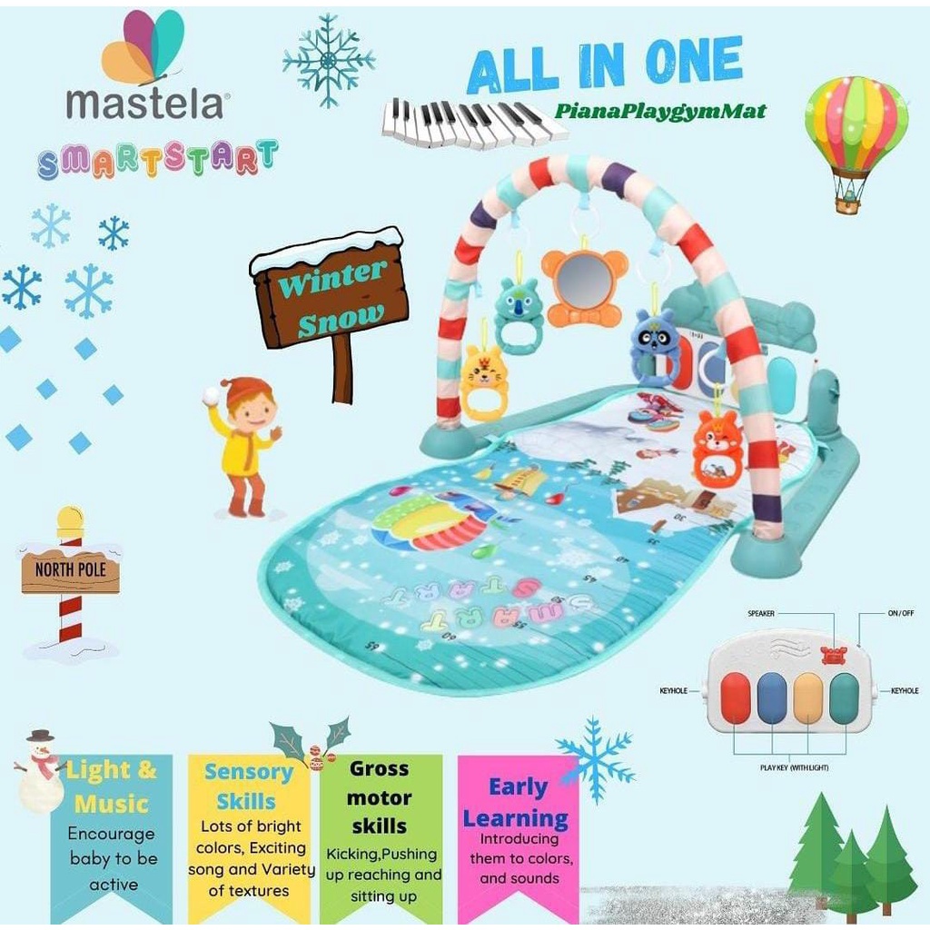 MASTELA SMART START PLAYMAT PIANO / PIANO PLAYGYM MAT