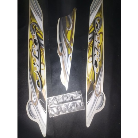 striping stiker sticker lis yamaha mio putih gold 2010 2011 original