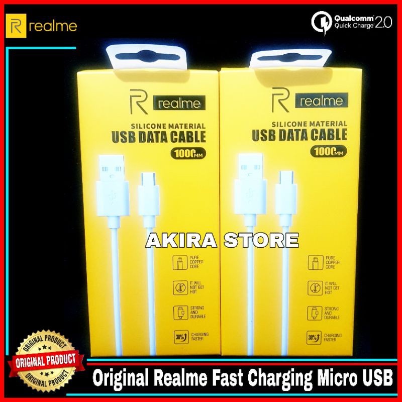 Kabel Data Realme C21 Original 100% Micro USB