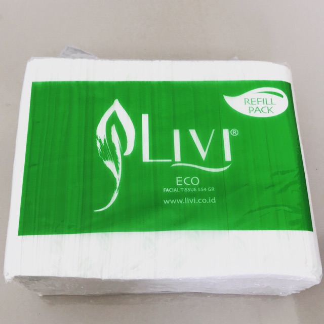 Tisu livi facial reffil pack 554gr