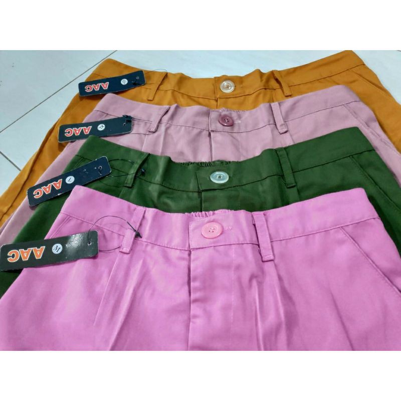 Baggy Pants Premium, Celana Wanita Premium American Drill L5 Super Jumbo / Big Size