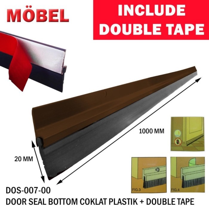 Lis Penutup Celah Bawah Pintu Model Karet / Door Bottom Seal