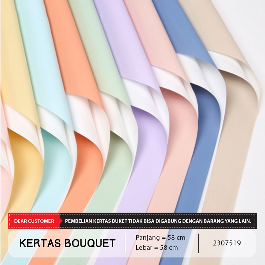 

Kertas Buket Bunga / Kertas Cellophane Buket / Kertas Bunga 2 Warna (2307519)