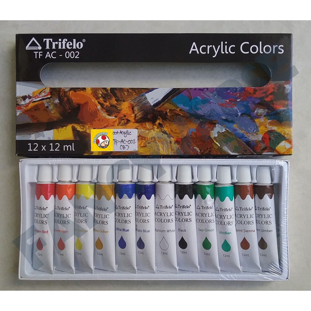 

Cat Akrilik 12 Warna Trifelo TF-AC-002 12ml / Acrylic Color