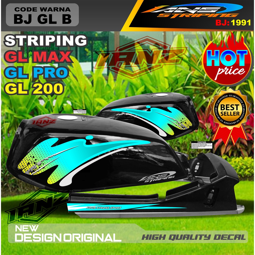 TERMURAH STIKER GL PRO / STRIPING TERMURAH GL MAX / STIKER MOTOR VARIASI HONDA GL