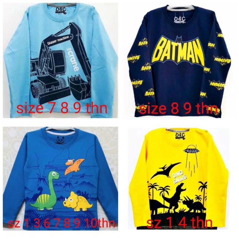 KAOS LENGAN PANJANG ANAK OSHKOSH D&C