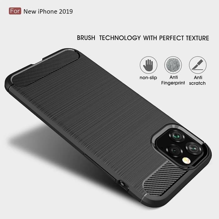 Case For Ip 11 11 PRO 11 PRO MAX Silicon Carbon Slim Fit Soft Case Premium