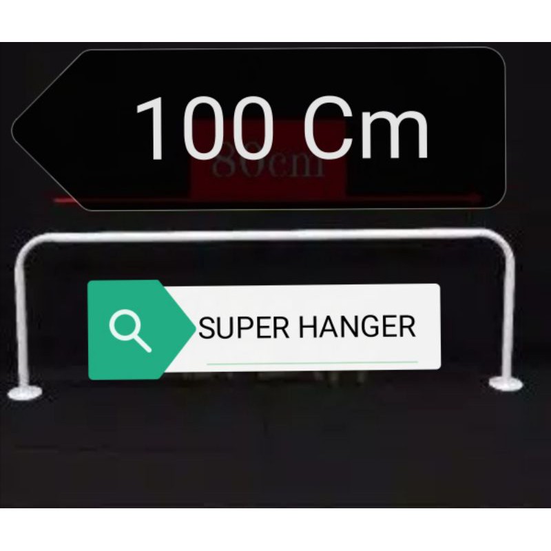 Gantungan Baju Besi Dinding Ukuran 1 Meter  / Gantungan Baju Tembok besi / Gantungan Baju Dinding Ga