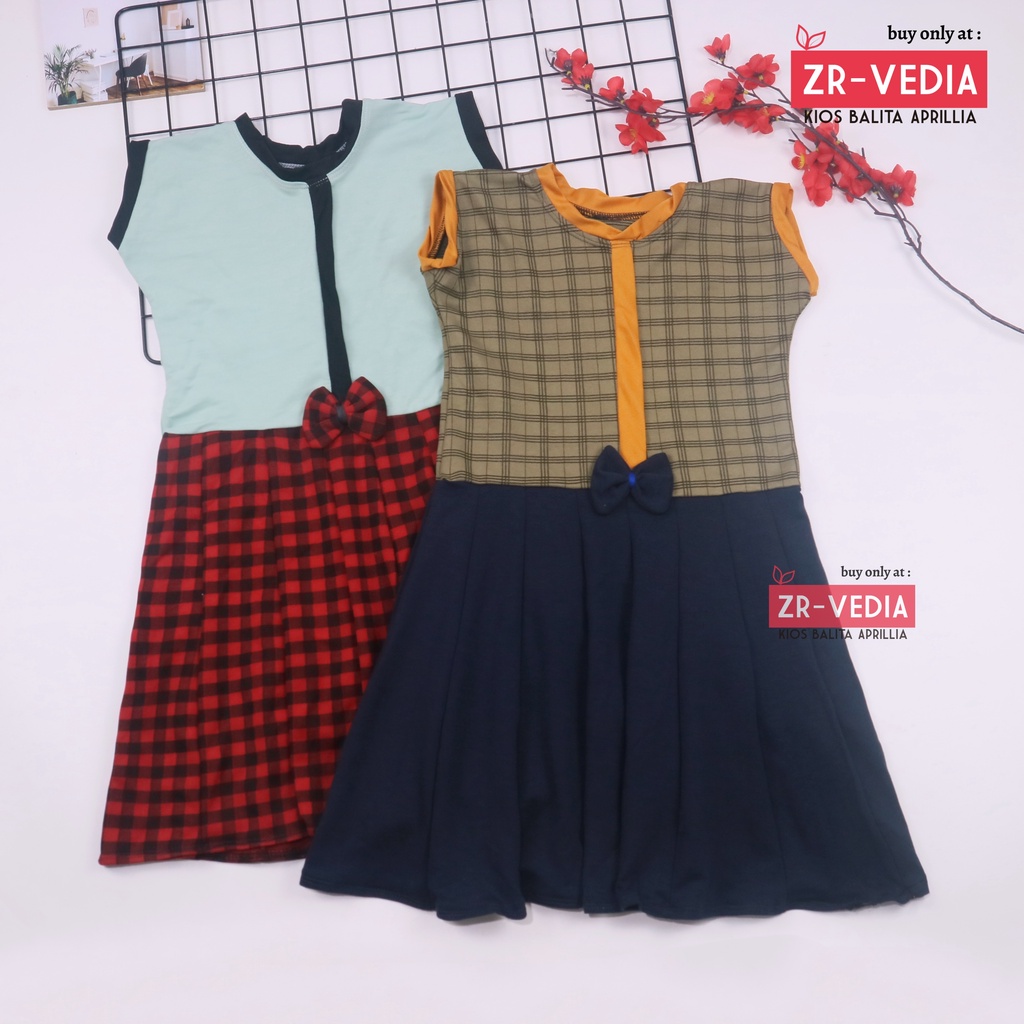 Dress Lala uk 7-8 Tahun / Dress Anak Perempuan Cewek Baju Dres Batik Murah Casual Pesta Yukensi Adem