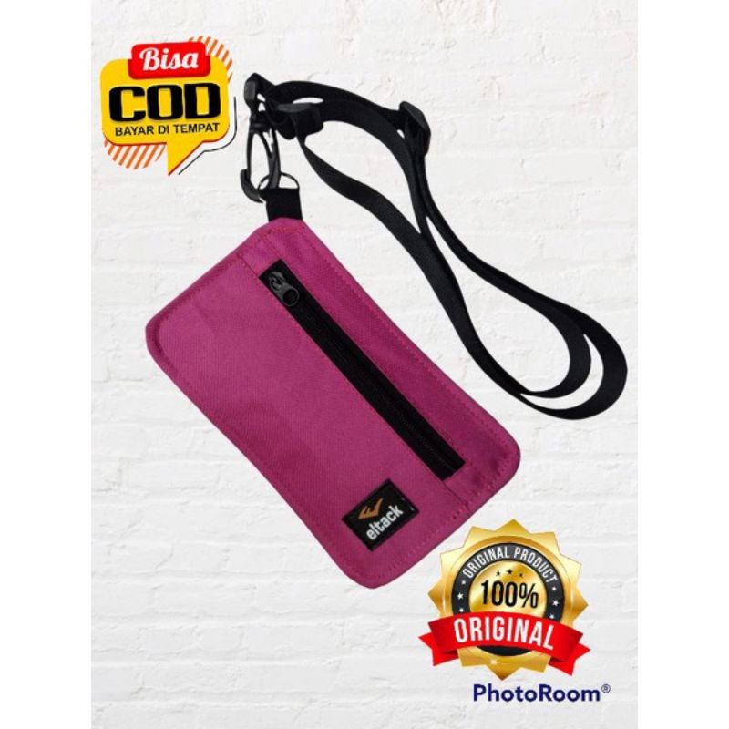BEST DEALS tas hp Sako nomo wallet dompet kalung gantung leher pria wanita bahan kanvas