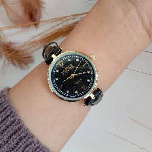 JAM TANGAN WANITA SOPHIE MARTIN PARIS KIM BLACK