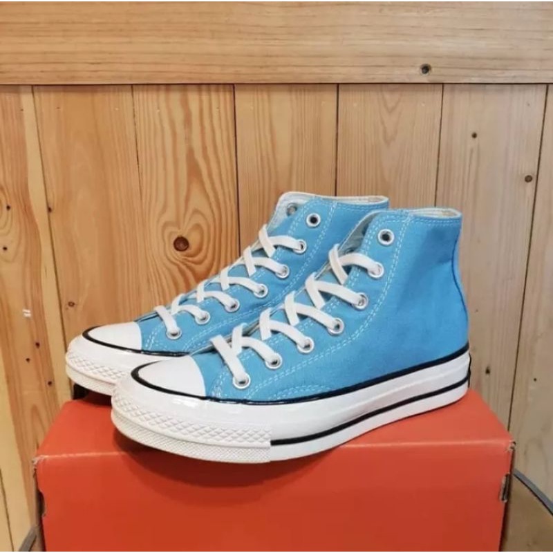 SEPATU SNEAKERS CONVERSE12 ALL STAR12 BOOT/HIGH BIRU TOSCA PREMIUM QUALITY UNISEX FASHION PRIA/WANIT