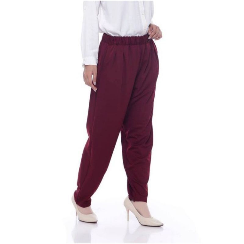 CELANA BAGGY LEMON SKIN | BAGGY PANTS JUMBO PINGGANG FULL KARET