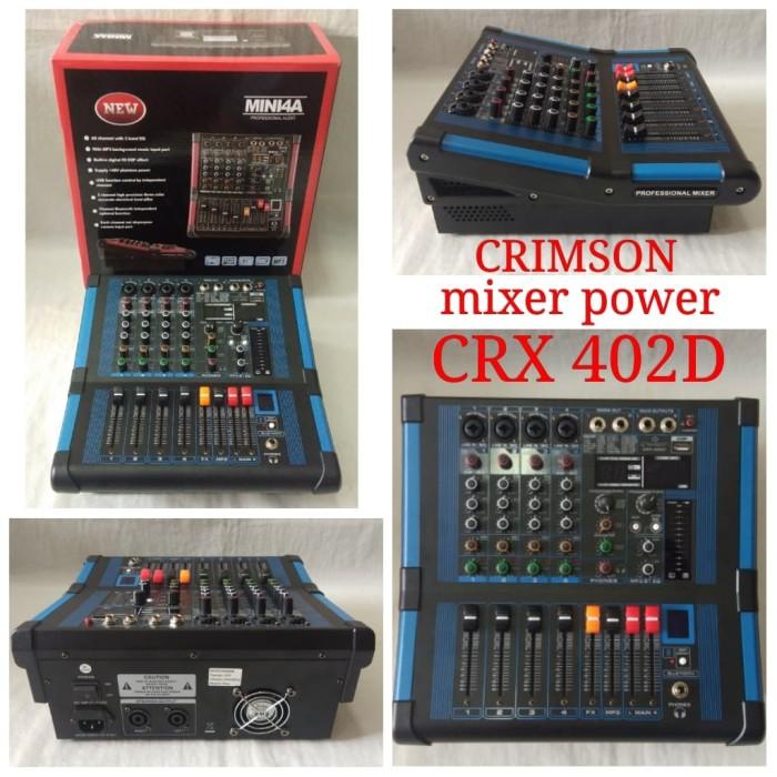 Efek Vokal | Power Mixer 4 Channel Crimson Usb Effect Vocal Watt Besar Kualitas Terbaik