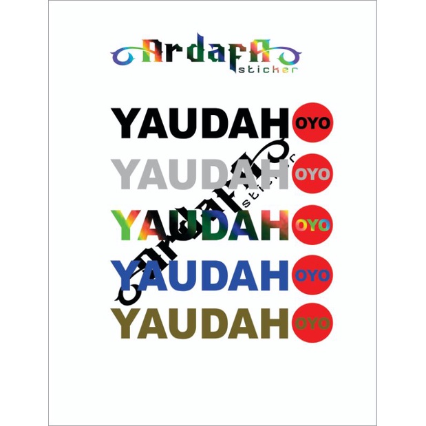 YAUDAH OYO STICKER CUTTING