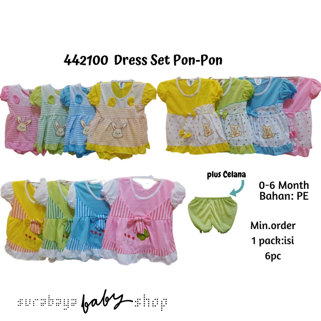 DRESS SET PON PON ISI 6 PCS 442100