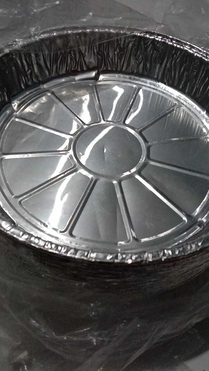 @25pcs Alumunium Foil Tray Rx-1200 / Aluminium Rx-1200 + Tutup Bulat