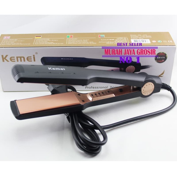 COD catok rambut kemei km-470 catok profesional catokkan pelurus rambut