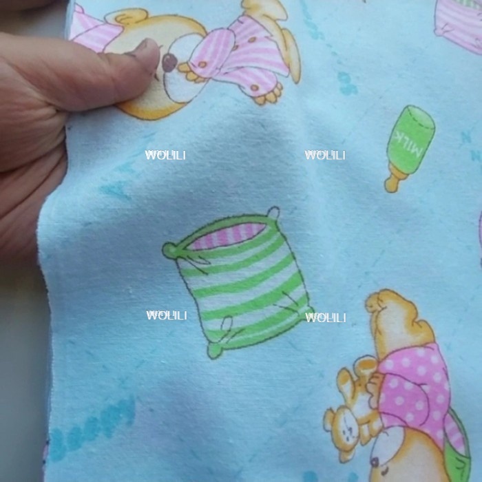 Kain Flanel Meteran Swaddle Muslin Bedong Bayi Gedong Bayi - 50cm