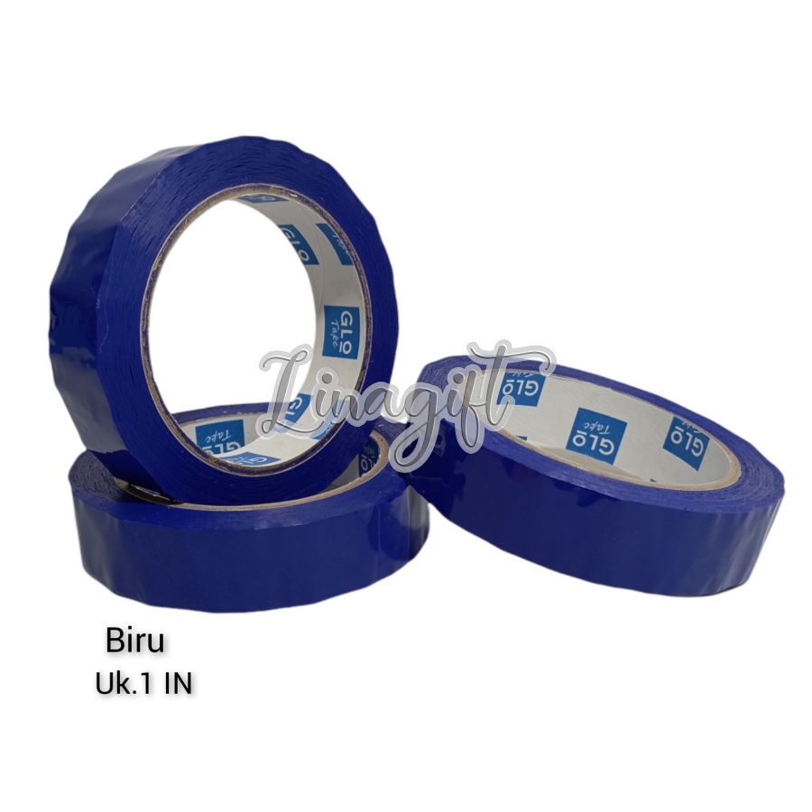 ( Rol 90 Yard ) COLOR CLEAR TAPE - ISOLASI BENING PLASTIK / WARNA 12MM / 24MM - 1/2 INCH 1 IN 0.5 IN 1.2CM 2,5CM