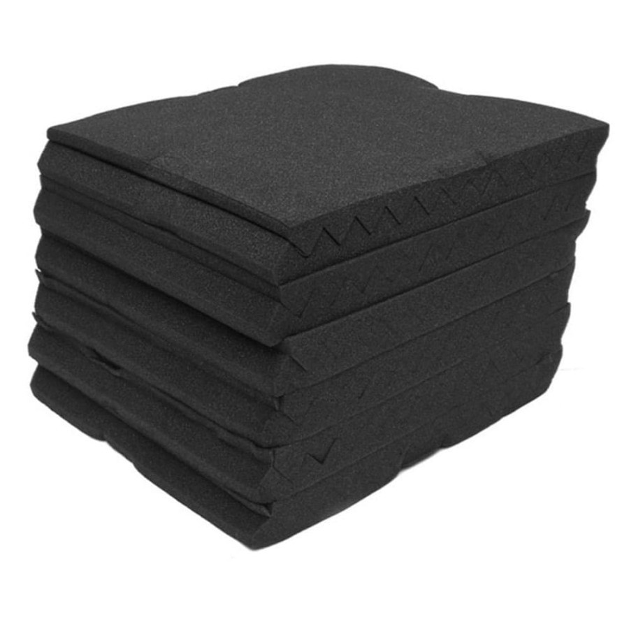 JROD Busa Telur Peredam Suara Acoustic Foam Soundproof Noise Reduction 30x30x2CM 6PCS - SFS1 - Black