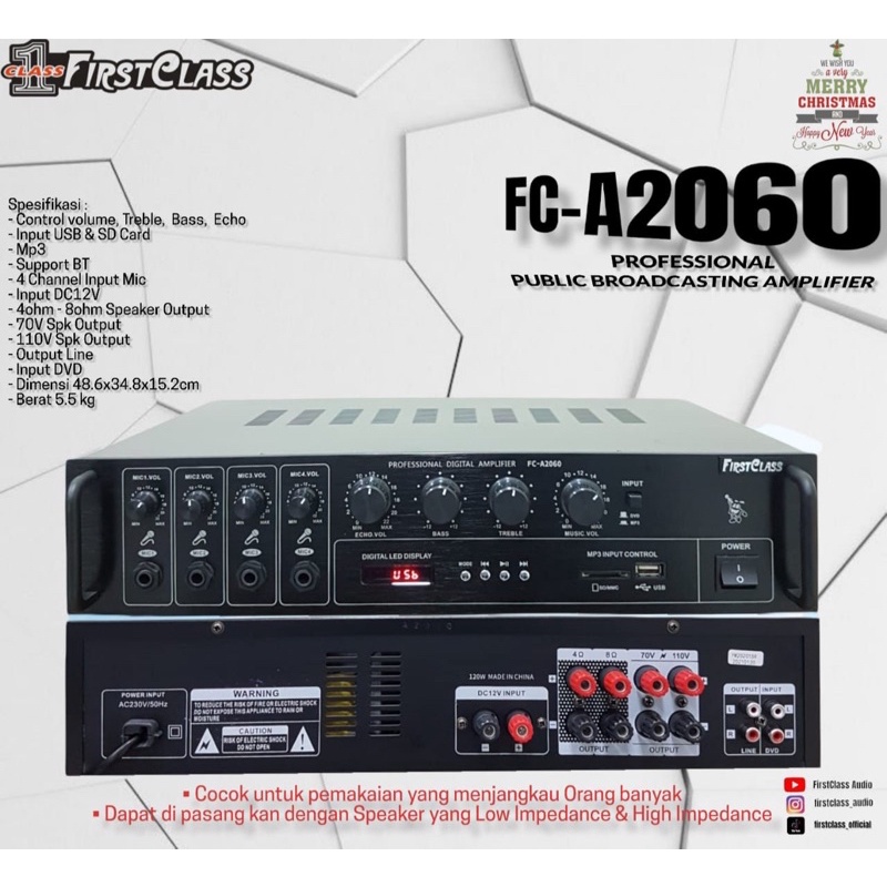 Amplifier Firstclass FC A2060 Original 120watt Ampli firstclass fc a2060