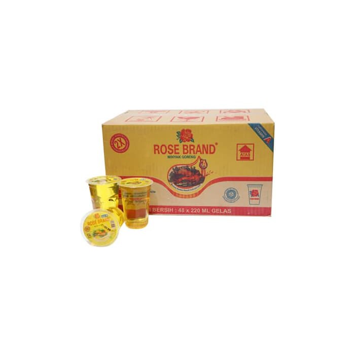 

Minyak Goreng Rose Brand Cup 220 Ml isi 48 Pcs / KARTON
