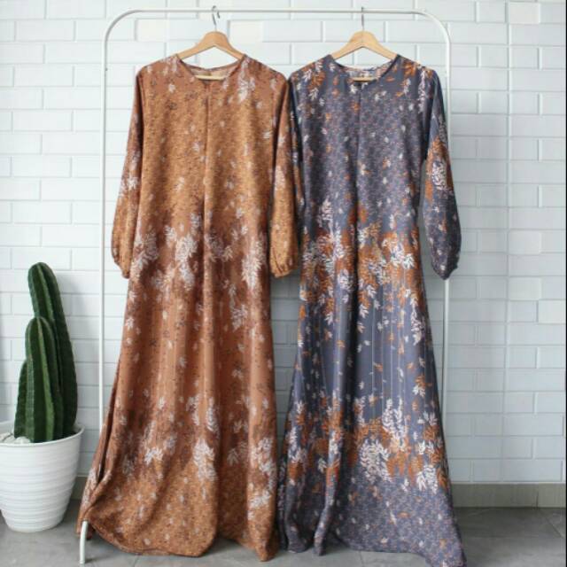 VINTAGE LEAF MAXY DRESS PRADA PREMIUM 2 WARNA