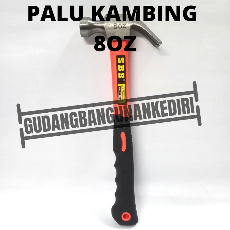 Palu kambing 8OZ murah gagang karet